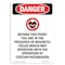 Signmission Safety Sign, OSHA Danger, 10" Height, Beyond This Point, Portrait, D-V-1639 OS-DS-D-710-V-1639 - alternate 1